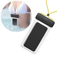 Baseus custodia universale impermeabile per telefono (max 7,2``) per piscina dall&#39;acqua IPX8 gialla (ACFSD-DGY)